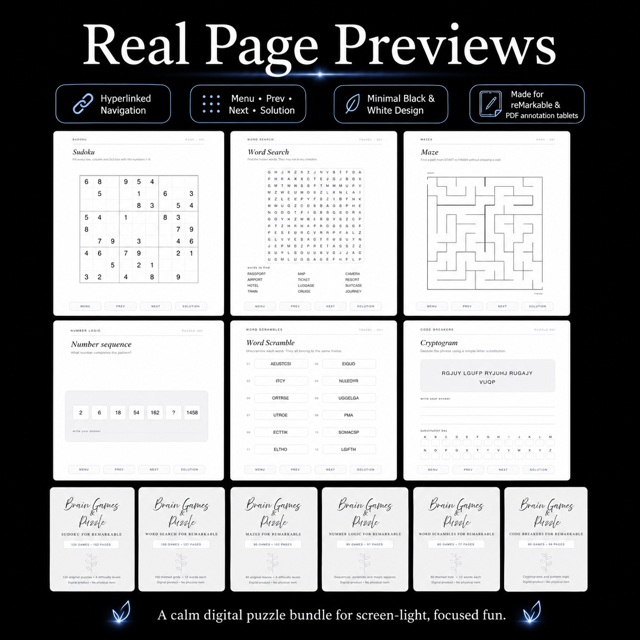 Brain Games & Puzzle Bundle