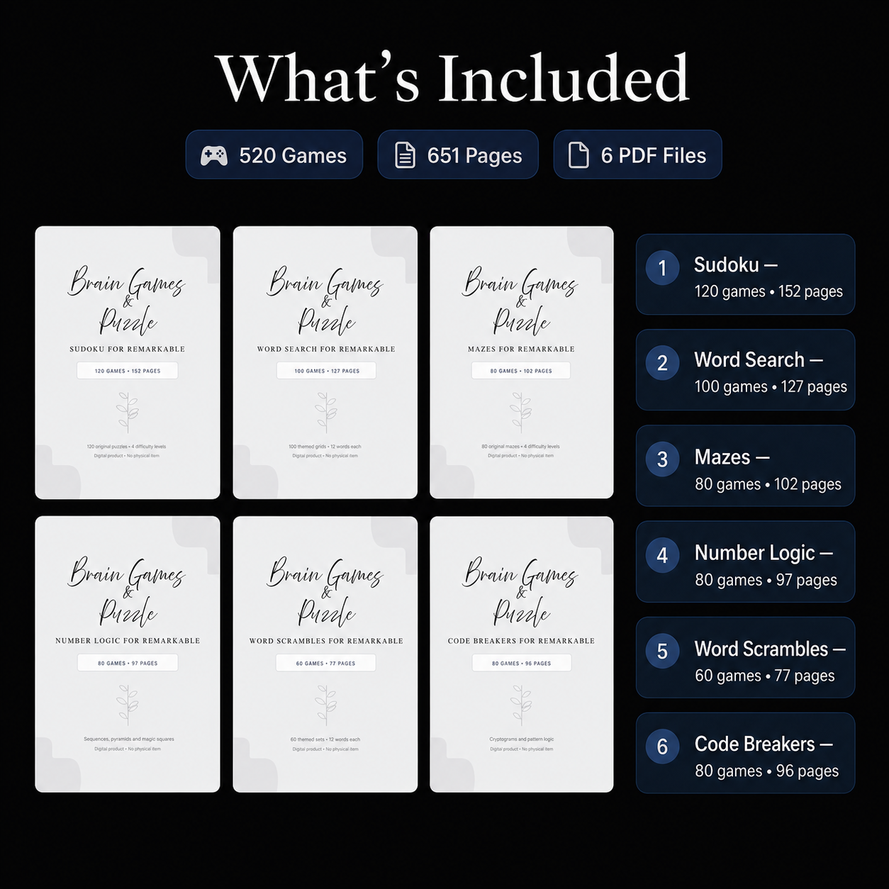 Brain Games & Puzzle Bundle