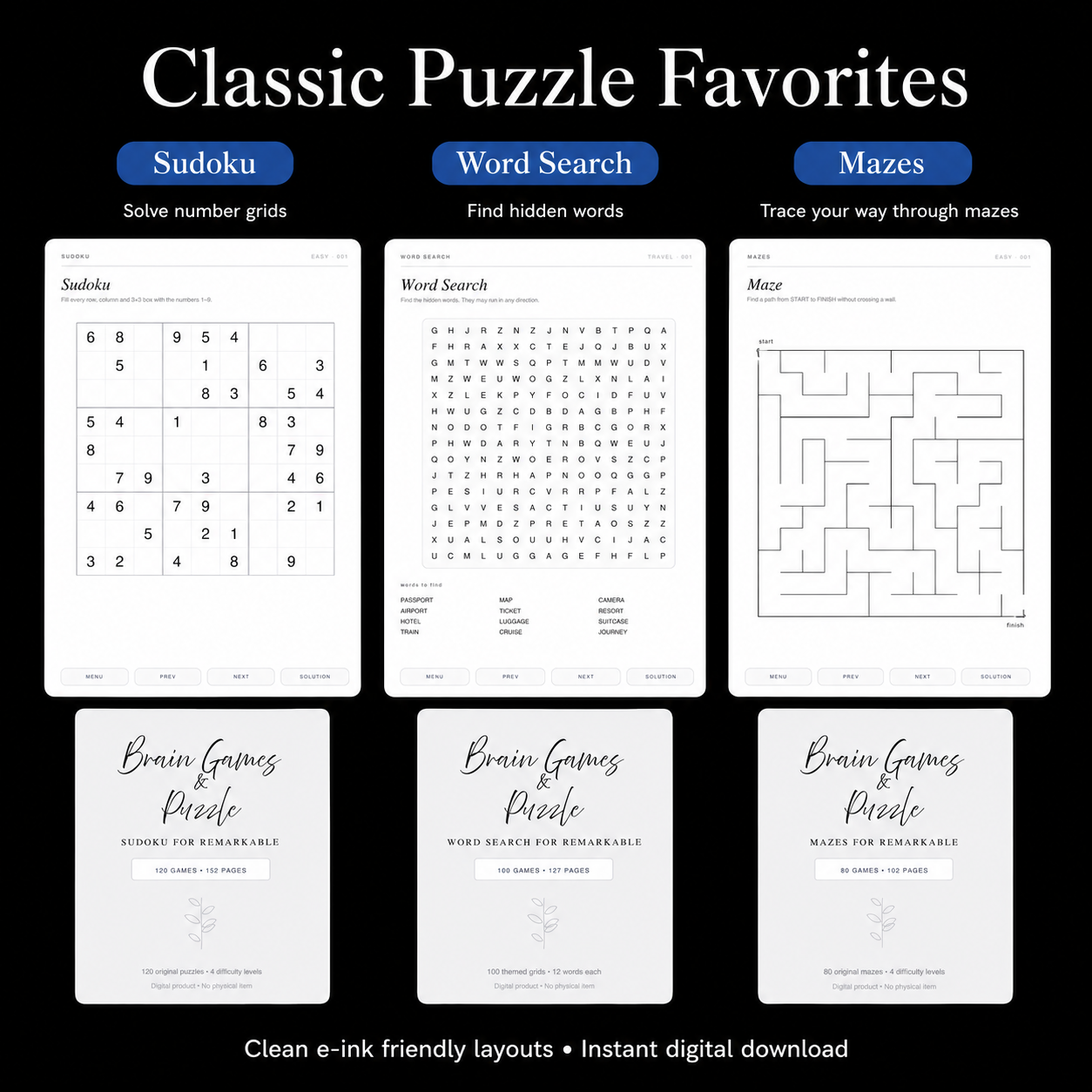 Brain Games & Puzzle Bundle