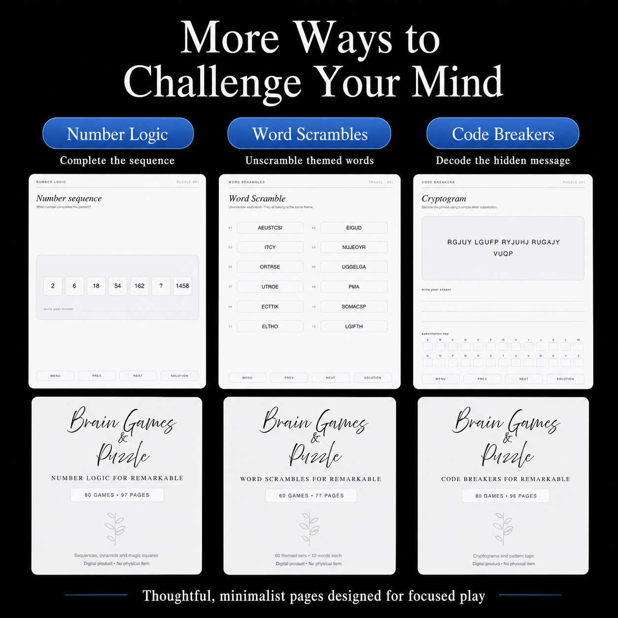 Brain Games & Puzzle Bundle